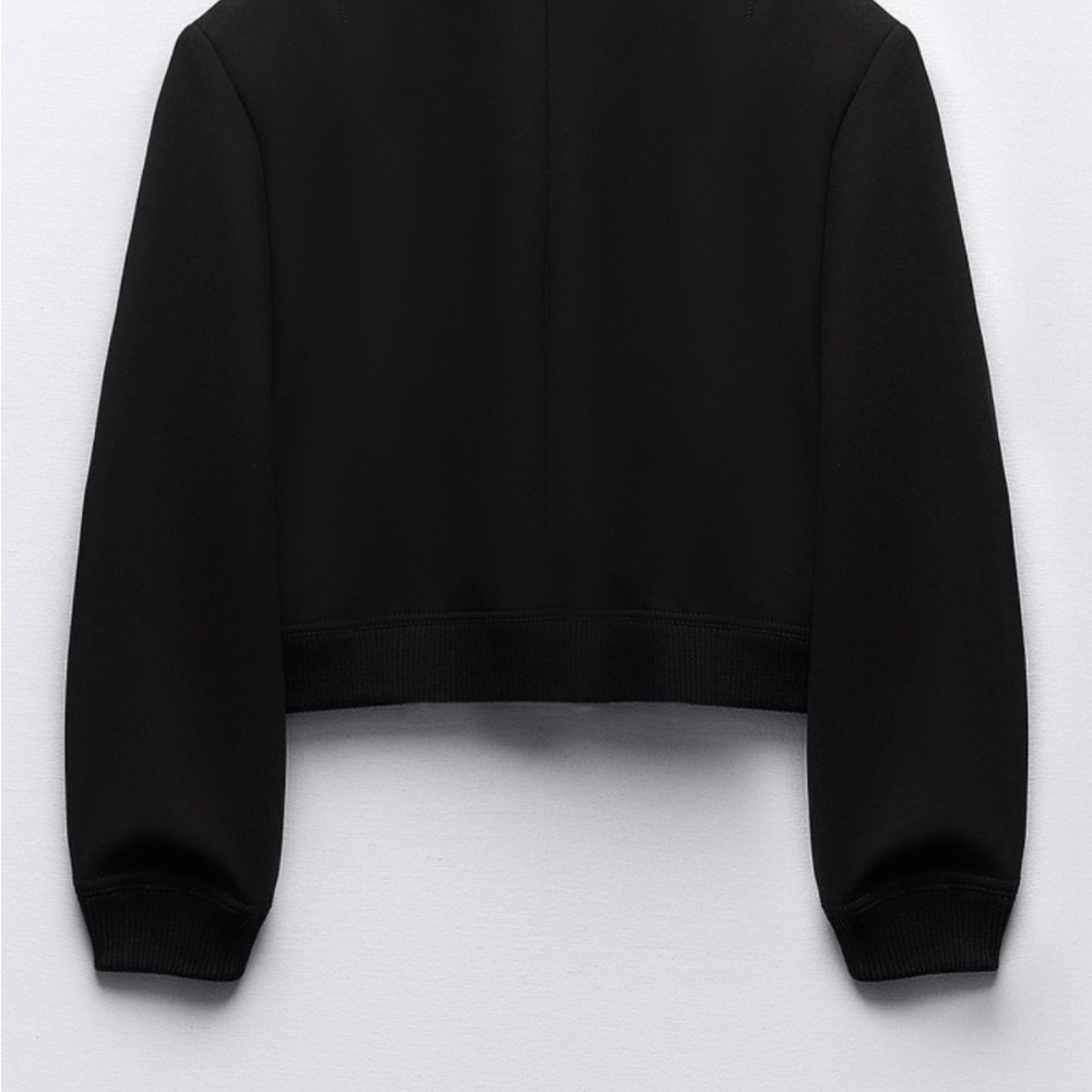 Zara Black Bomber Jacket - Picture 4 of 4